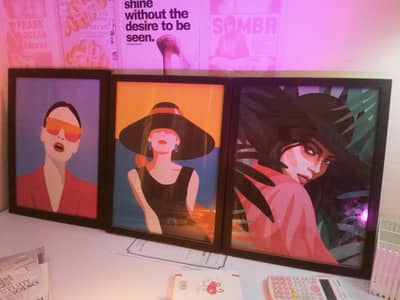 Wall Frames Trio Neon Trendy