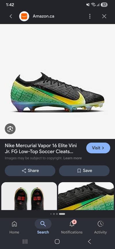 Nike mercurials vini jr 7
