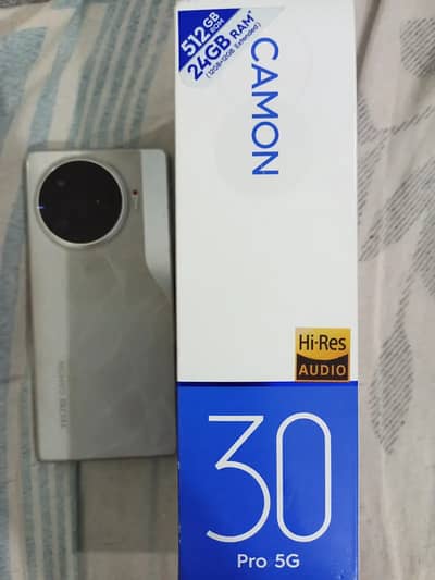Tecno CAMON 30 Pro 5g 512gb full box pta official approved