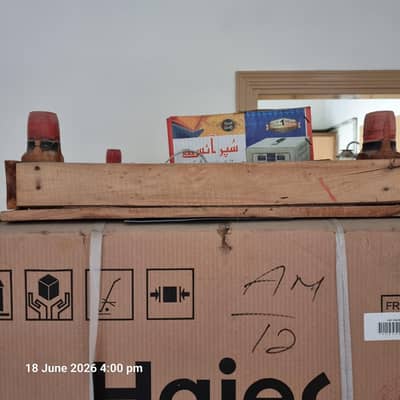 Brand New Haier HRF-368 Refrigerator + Wooden Stand + Stabilizer