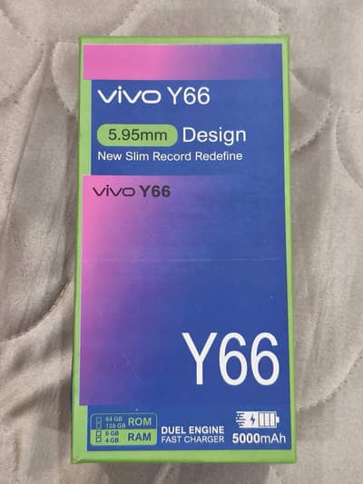 Vivo Y66 with box 6 ram 128 gb rom 10by 10 he urgent sale karna hai