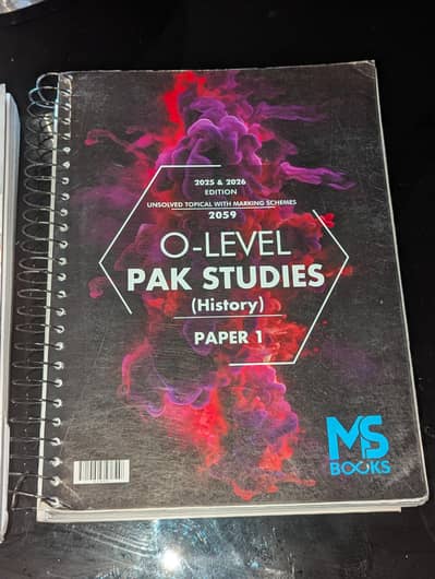 O levels Pakistan studies History (2059/1) unsolved topical 2025& 2026