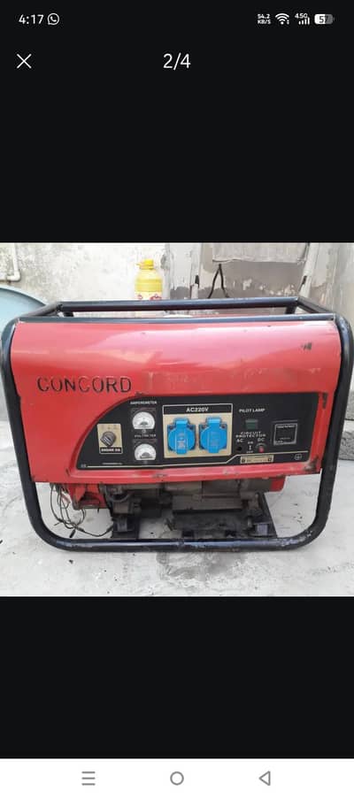 3.5 kva generator sealed engine. copper wiring. home use