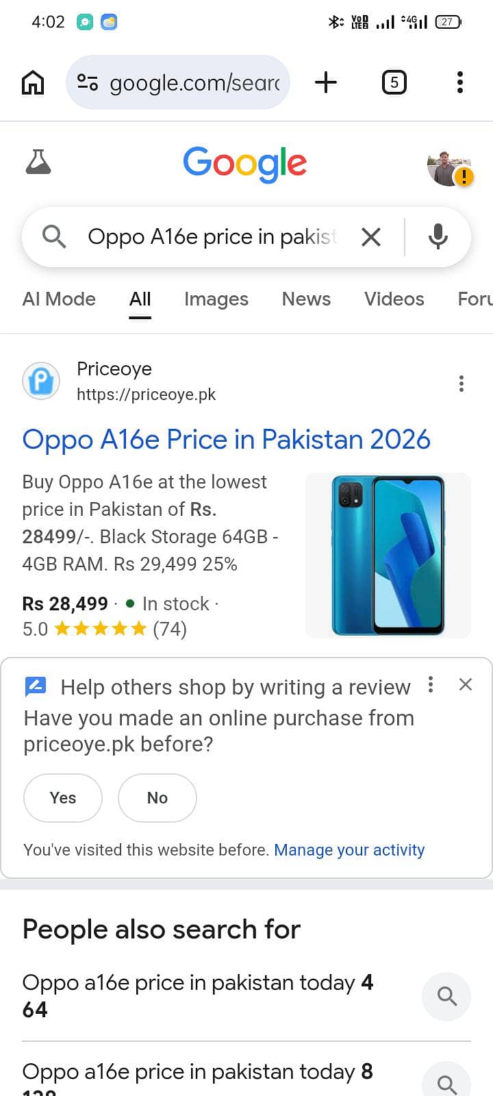OPPO A16e 1