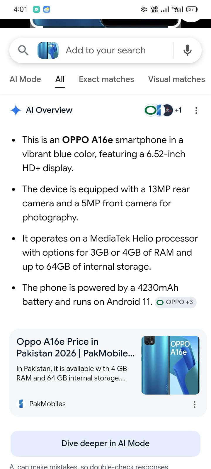 OPPO A16e 2