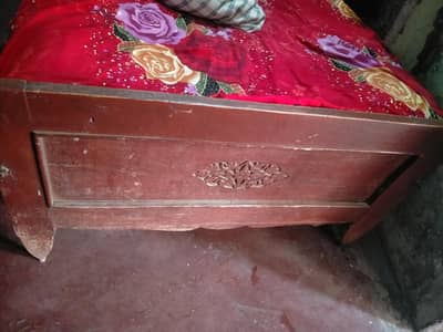 Antique sheesham wood 45 years old single bed