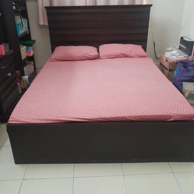 Bed+ side tables+ dressing table+ 3 door cupboard