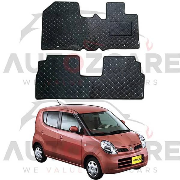 Nissan Moco 7D Floor Mat ( Flat Style ) 2PCS - Model 2006-2011
