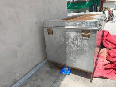 large iron storage box peti