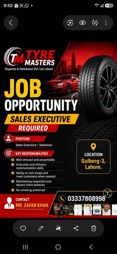 Sales Executive / Salesman /Order Booker