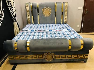 New Bed | Wooden Bed | Cushion Bed | Double Bed | Bed For Sale