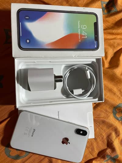 iphone x 256GB  (no open no repair) (PTA approved) all ok