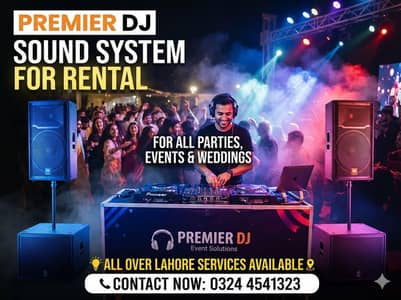 Dj sound system/speakers rental/disco light/party lights/event truss
