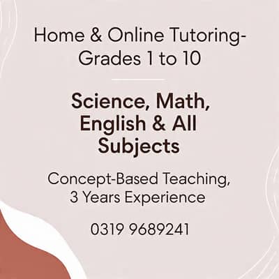 Online Math Teacher | Class 1-10 | 3 Years Exp | Free Demo
