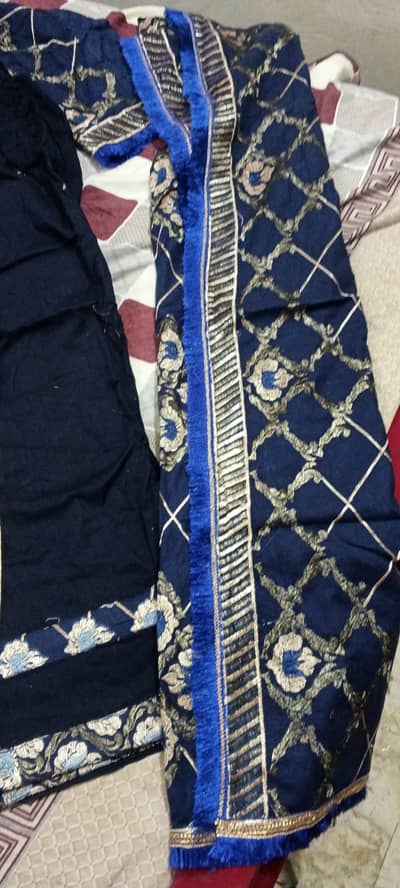 nevy blue color dress shart truzor with lawn duppata