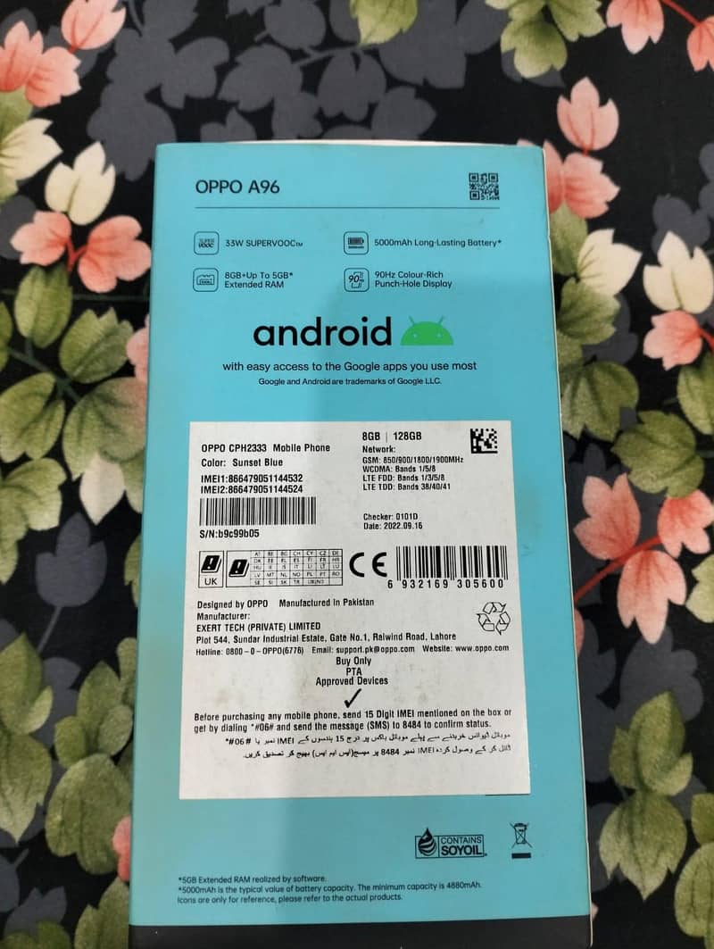 OPPO A96 5