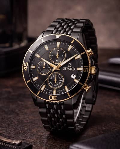 Sveston Brand New Watch Imperium BLACK GOLD Stainless Steel