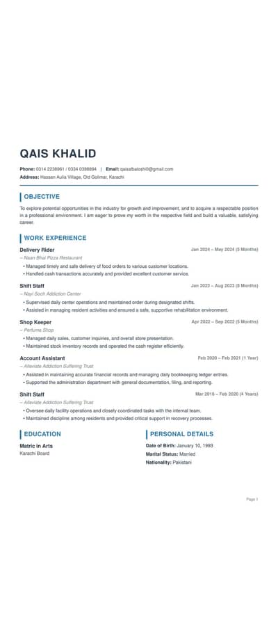 Need Job