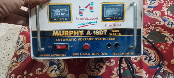 Murphy stabilizer 1600watt
