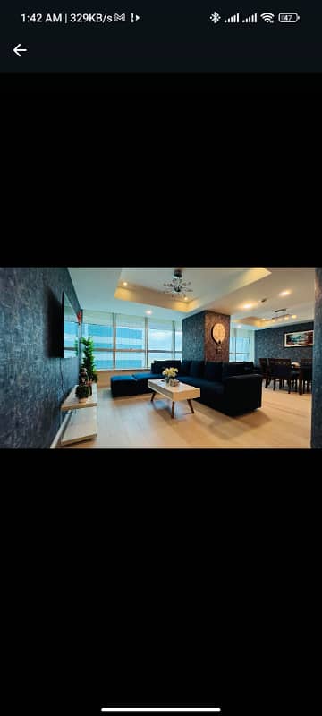 1BED LUXURY FURNISH APARTMENT AVAILABLE TONIGHT FOR RENT IN ISLAMABAD CENTURES MALL