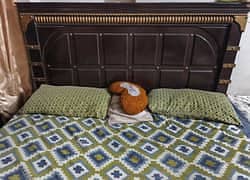 wooden bed set, side tables, dressing, sofa set, home furniture