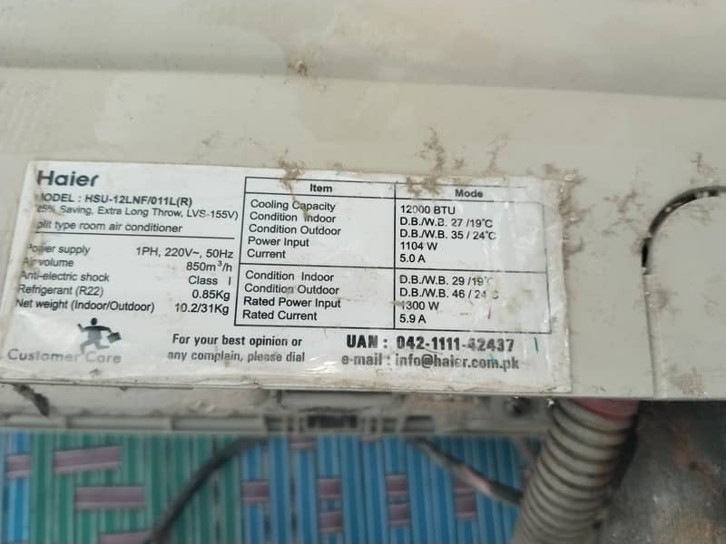 Haier split AC 3