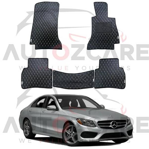 Mercedes C200 7D Floor Mat ( Flat Style ) 5PCS - Model 2015-2021