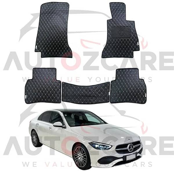 Mercedes C200 7D Floor Mat (Flat Style) 5PCS - Model 2022-2025