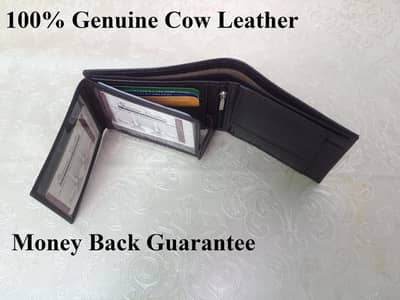 Pure leather wallet 100% genuine leather premium quality