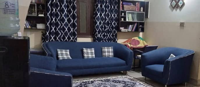 Blue Sofa Set
