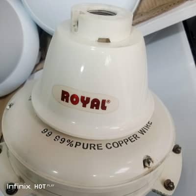 Royal Ceiling Fan – Motor & Decorative Canopy Set