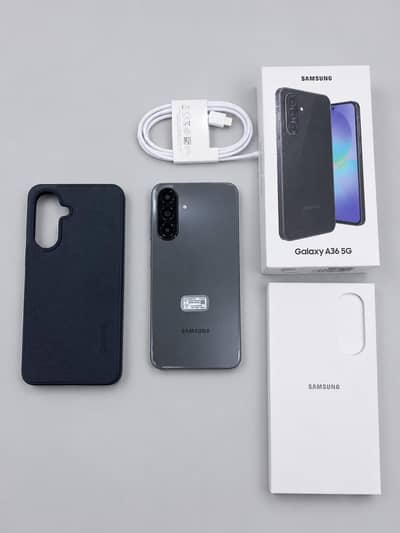 Samsung Galaxy A36 "5G"with Box,1 year warranty,Cable original,cover