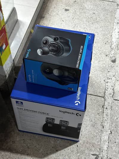 Logitech G29 with Logitech Gear Shifter