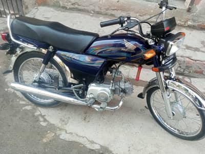 Honda 70 cc 23/24 hy sticker blue hy laminatiin hui hy