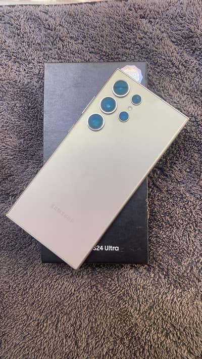 Samsung Mobile S24 Ultra 12GB & 512GB With Box Official Pta Approved