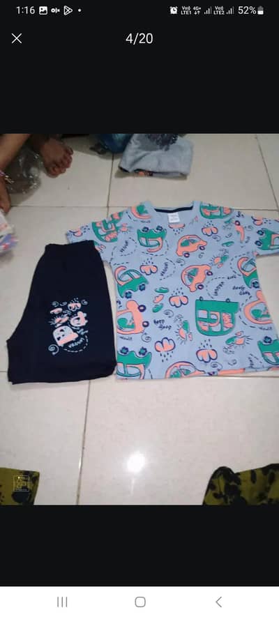 Baby 2 Piece Set | Soft Cotton | 0-12 Months | Summer Kids Suit