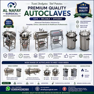 High-Performance Autoclaves - Reliable Sterilization Solutions