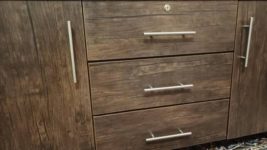 Wooden Tv Console + Media Console Rack New Condition
