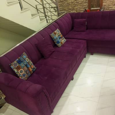 7 Seater Sofa Set with Cushions – Clean & Comfortable Condition