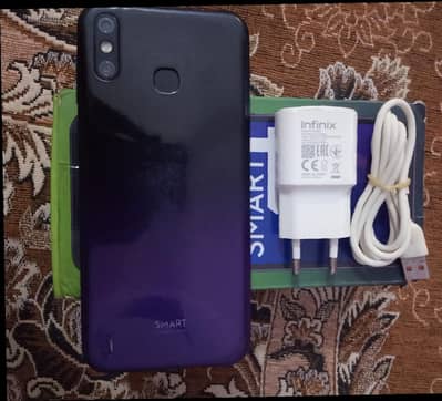 Infinix Smart 4 2+32 best Normal use original box charger argant sell