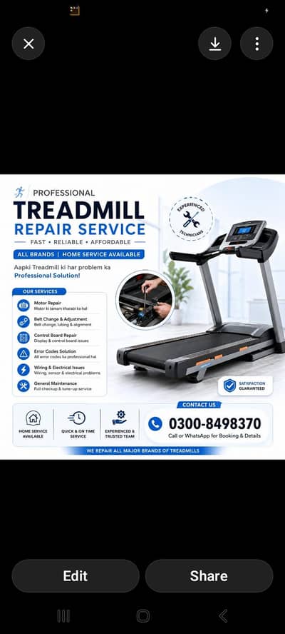 Treadmill Exercise cycle  Machine gym equipment