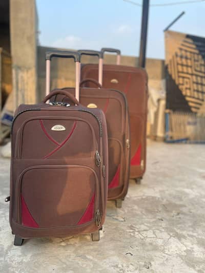 3 Piece Travel Luggage Set | Large, Medium & Small Suitcases