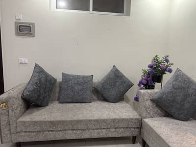 L shape sofa with mini dining