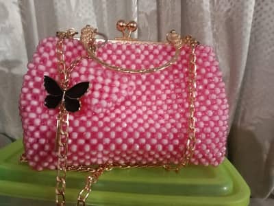 handmade begs / pearl Beads begs /Fancy Party Bags/Ladies handbag