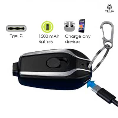 Mini Keychain Power Bank USB-C Emergency Backup Best Choice