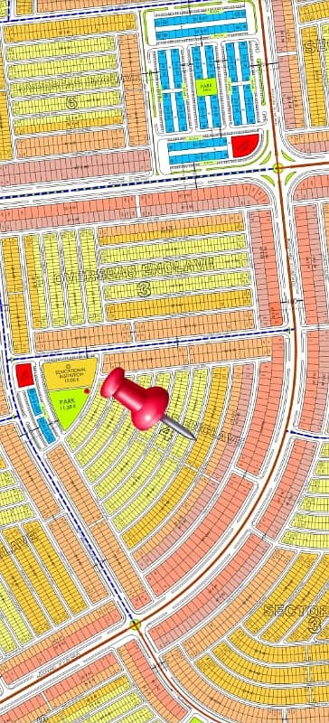 8 MARLA INVESTOR RATE RESIDENTIAL PLOT FOR SALE IN OVERSEAS ENCLAVE 4 FAISAL TOWN PHASE 2 ISLAMABAD