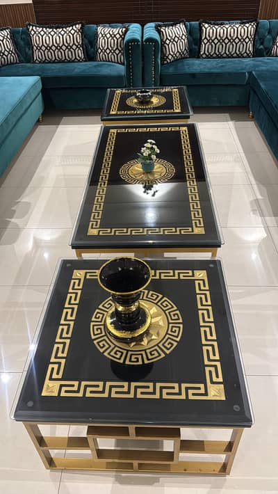 Fendi style 3 coffee tables