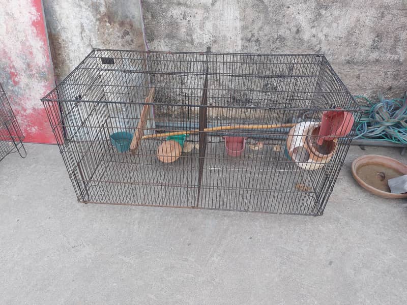 2 cages. 1