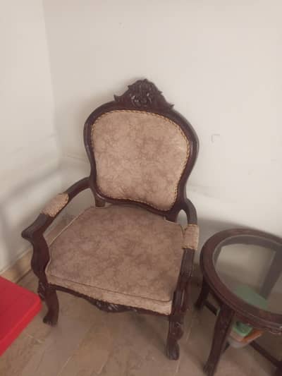 wooden sofa
