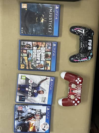 PS4 Slim 500GB Bundle | Controller + 4 Games | Complete Package